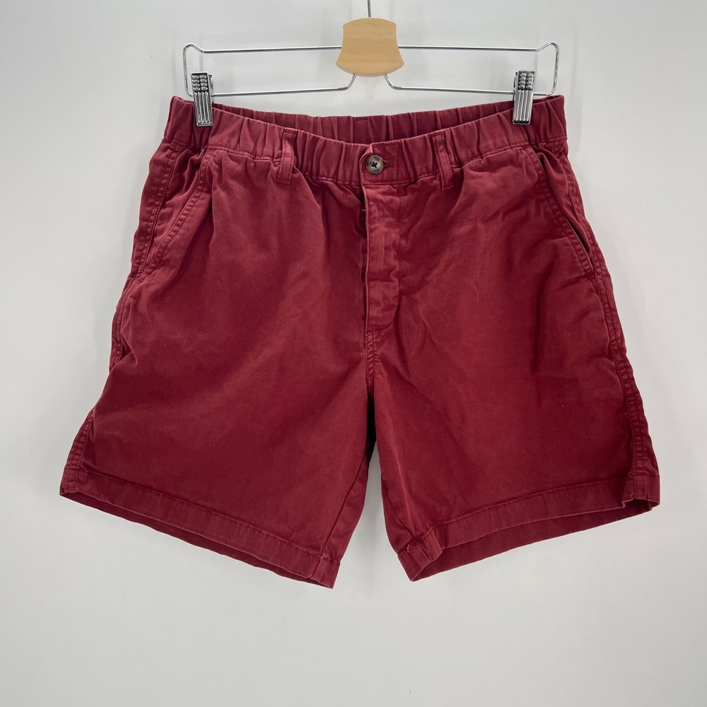 Bearbottom Burgundy Chino Shorts Men's Large Casual Gorpcore Stretch Cotton